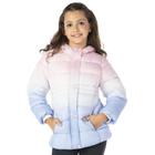 Jaqueta Infantil Puffer Parka Matelassê Rosa Degradê Vrasalon