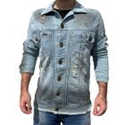 Jaqueta Jeans Clara Destroyed Splash Codi Masculina Premium