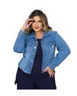 Jaqueta Jeans Clara Plus Size - Com Lycra - Coleção Poderosa
