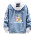 Jaqueta jeans estilo casual Garfield Cat Astronaut Print