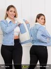 Jaqueta Jeans Feminina Forrada Pelúcia Lançamento Ri19-73729