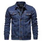 Jaqueta Jeans Masculina Elegante Moderna Slim