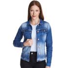 Jaqueta Jeans Zuren Premium Botões Azul