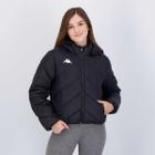 Jaqueta Kappa Padding Logo Sport Feminina Preta