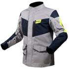 Jaqueta ls2 metropolis evo titanio/azul/yellow fluor 3xl - jaqueta motoqueiro - jaqueta masculino