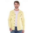 Jaqueta Masculina Casual Slim Moda Básica Amarelo Claro