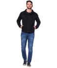 Jaqueta Masculina Patchwork Razon Jeans Preta