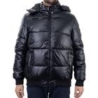 Jaqueta Masculina Victory Eagle Puffer Capuz Preta - VEMA043