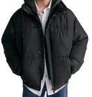 Jaqueta Masculina Zara Puffer Repelente A Água Preta