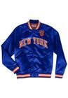 Jaqueta Mitchell & Ness NBA Lightweight Satin Jacket New York Knicks Azul Royal