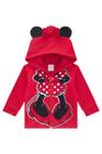 Jaqueta Moletom com Capuz Minnie Mouse