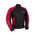 Jaqueta Moto Motociclista Impermeavel + proteção Frio Resistente Texx Ronin Masculina Preto vermelho