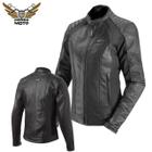 Jaqueta Motociclista Couro Feminina Texx Storm Lady Estilosa 2XL