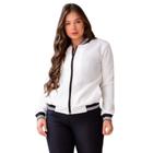 Jaqueta OFF Feminina Bomber Blusa de Frio com Ziper Inverno