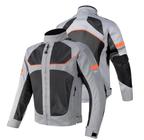 Jaqueta para motocicleta com equipamento de proteção para homens e mulheres corrida de motocross malha oxford