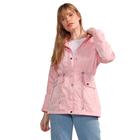 Jaqueta Parka Feminina Facinelli by Mooncity Microfibra 690084 Rosa