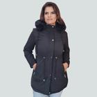 Jaqueta Parka Feminina Forrada Capuz Removivel - Preto