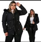 Jaqueta parka feminina plus size