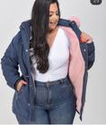 Jaqueta parka feminina plus size