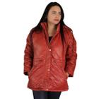 Jaqueta Parka Nylon Forrada com Pelo Feminina Facinelli 620254