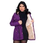 Jaqueta Parka Veludo Feminina Forrada R109