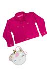 Jaqueta Pink Jeans Infantil Feminina - Brink Link