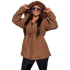 Jaqueta Plus Size Feminina Forrada parka Pele inverno frio linda G1 G2 G3 G4 moda plussize