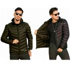 Jaqueta Puffer Bobojaco Masculino Dupla Face Impermeável Qualidade K02