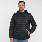 Jaqueta Puffer Daytan Forrada Capuz Removível Masculina