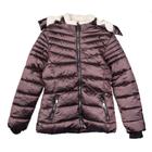 Jaqueta Puffer Juvenil Sea Surf com Forro de Pelinhos Vinho