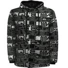 Jaqueta Quiksilver Puff Word Block Full Print Preta