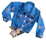 Jaqueta Stitch jeans infantil menina - modelos variádos