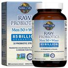 Jardim da Vida Probióticos Crus para Homens Acima de 50 - Homens 50 & Probióticos Mais Sábios com Acidophilus e Bifidobacteria Probiótico-Criado Vitaminas, Enzimas e Prebióticos, Sem Glúten, 90 Cápsulas Vegetarianas - Garden of Life