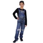 Jardineira Jeans Wide Leg Infantil e Juvenil Menina Max Denim 017 9519