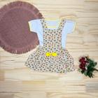 Jardineira Vestido Para Bebê Kit 2 Pcs