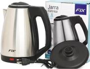 Jarra Bule Chaleira Elétrica Inox 1,8 Litros 220V Cafe Cha Chimarrão Potência 1000w Voltagem 127v