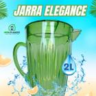 Jarra Chique 2l Elegance Para Suco Agua ROSA/ AZUL/VERDE/CRISTAL - Micromax