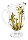 Jarra Cristal De Chumbo Palm Tree Handpaint Wolff 1,5L