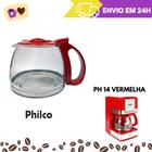 Jarra De Cafeteira Philco Modelos Ph14 Vermelha Bella Amore 15