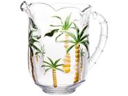 Jarra de Cristal 1,3L Verde Lyor Palm Hand