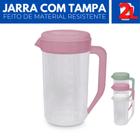 Jarra de Suco Água Refri Tampa Redonda Alça Plástico 2L