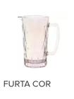 Jarra de vidro 1 L estilo luxuoso furta-cor diamante KE