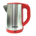 Jarra Elétrica Inox Premium 18 L MG-999 Vermelho 220 Volts - Mega