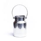 Jarra leiteira de alumínio para 2 litros prateada