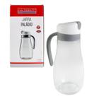 Jarra Paládio Vidro 950ml - Vermelha - Branco - HAÜSKRAFT