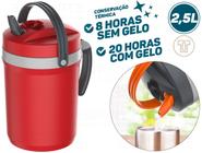 Jarra Térmica Fliptop 2.5l Termolar Vermelho