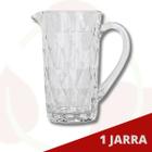 Jarra Vidro Desenhado Diamante Transparente 1 L Moderno - 1 UN - The Flash