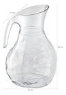 Jarro De Plástico Com Alça 2,3l Jarra Tango Transparente Uz