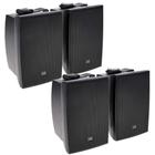 Jbl Caixa De Som Ambiente C321 Acústica 30w Rms Cada Preta Kit 04 Unidades