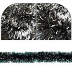 JDK Festão Preto Nevado 2m X 7cm Pvc Decoração Natal 10 Un